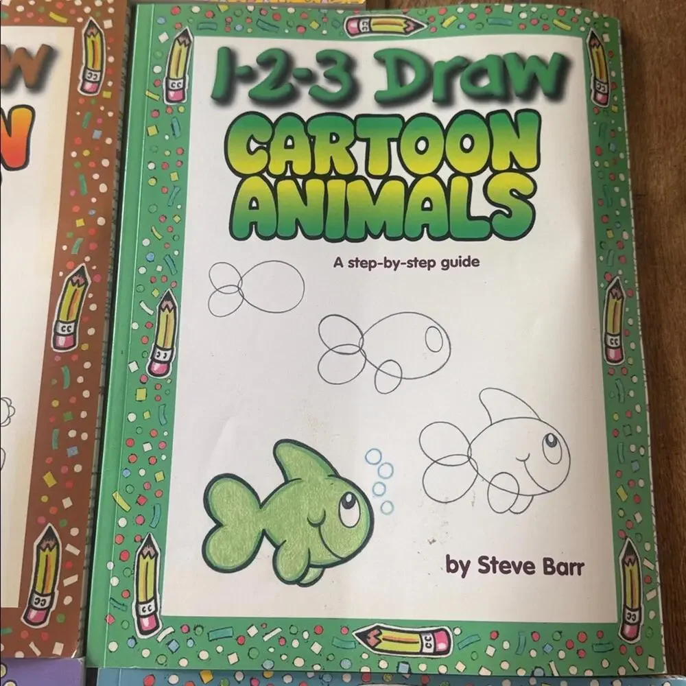 1-2-3 Draw Books set of 5 books